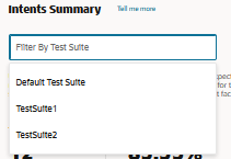 Ceci est une image du champ Filter by Test Suite (Filtrer par suite de tests). Ceci est une image du champ Filter by Test Suite (Filtrer par suite de tests).