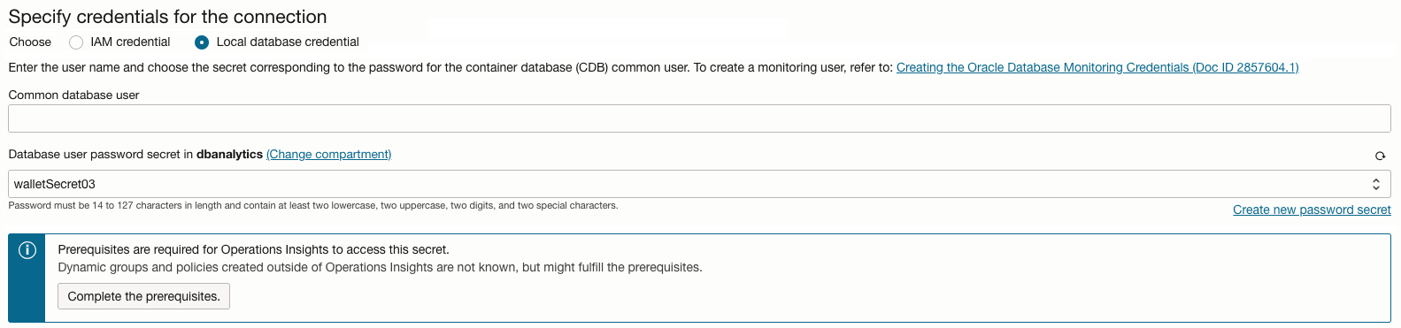 Données d'identification locales