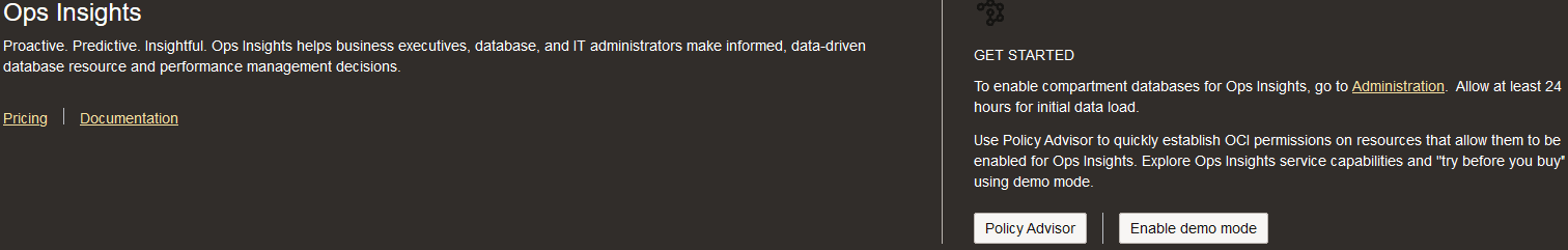 Graphique montrant le bouton Activer le mode démo mis en surbrillance dans la page Aperçu.