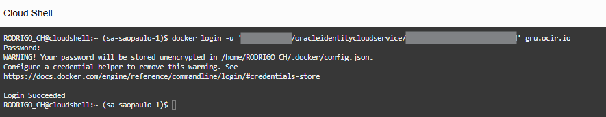 connexion à docker