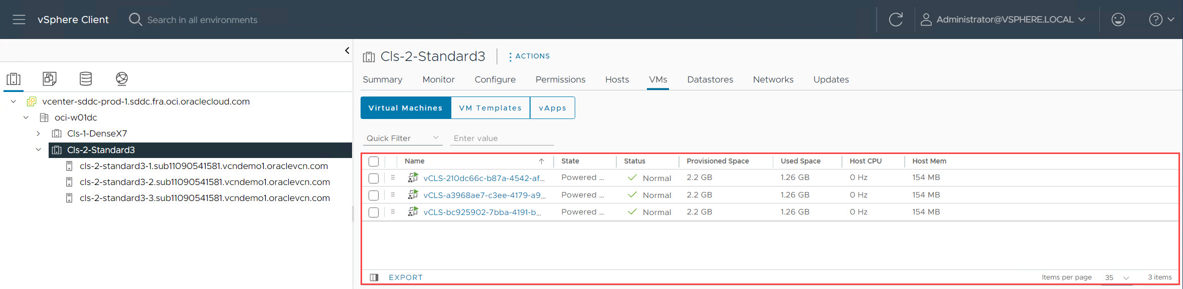 vCenter - Videz toutes les données et charges de travail des hôtes vCenter - Migrer toutes les machines virtuelles et données à partir des hôtes