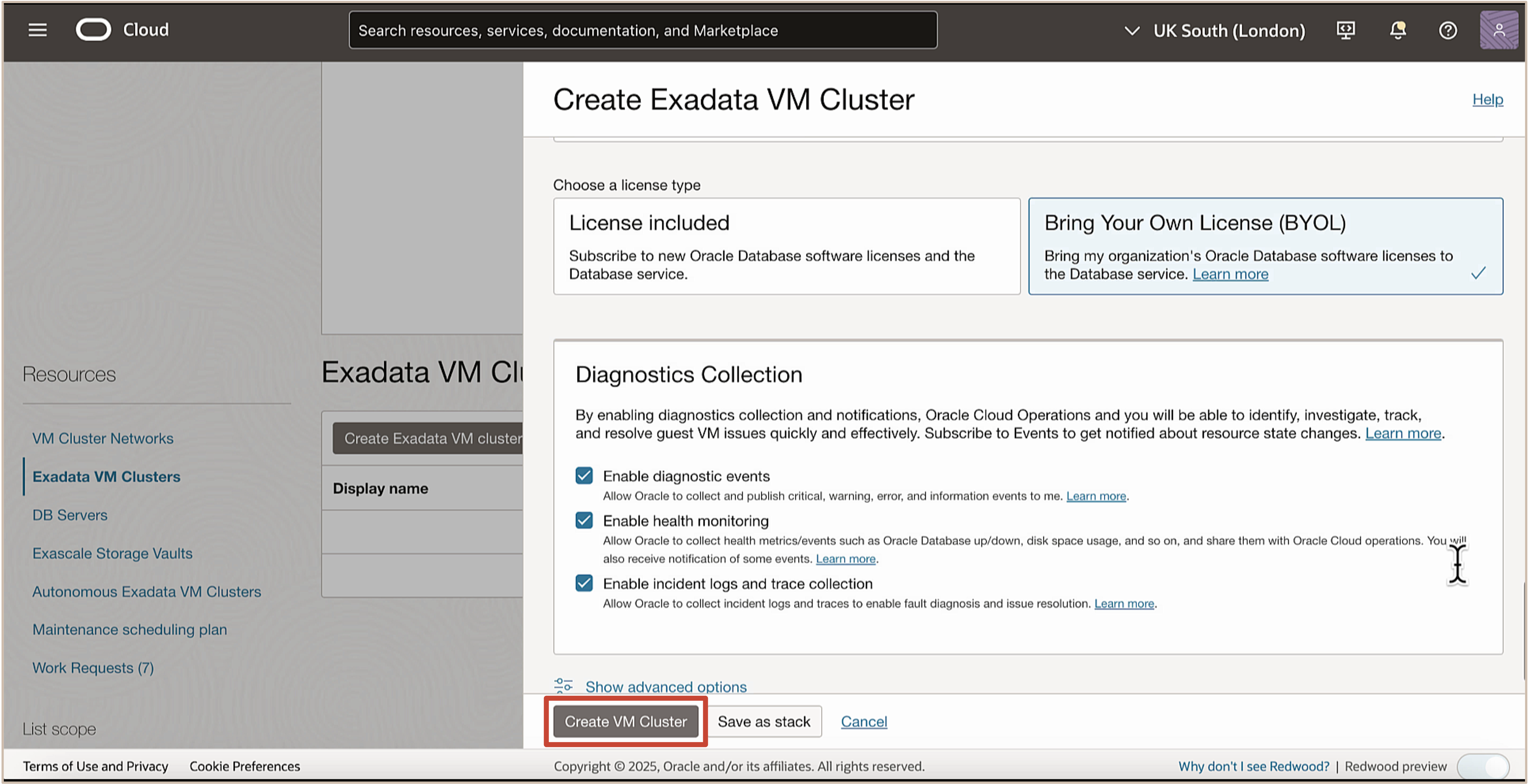 Image montrant la création de la grappe de machines virtuelles Image montrant la création de la grappe de machines virtuelles