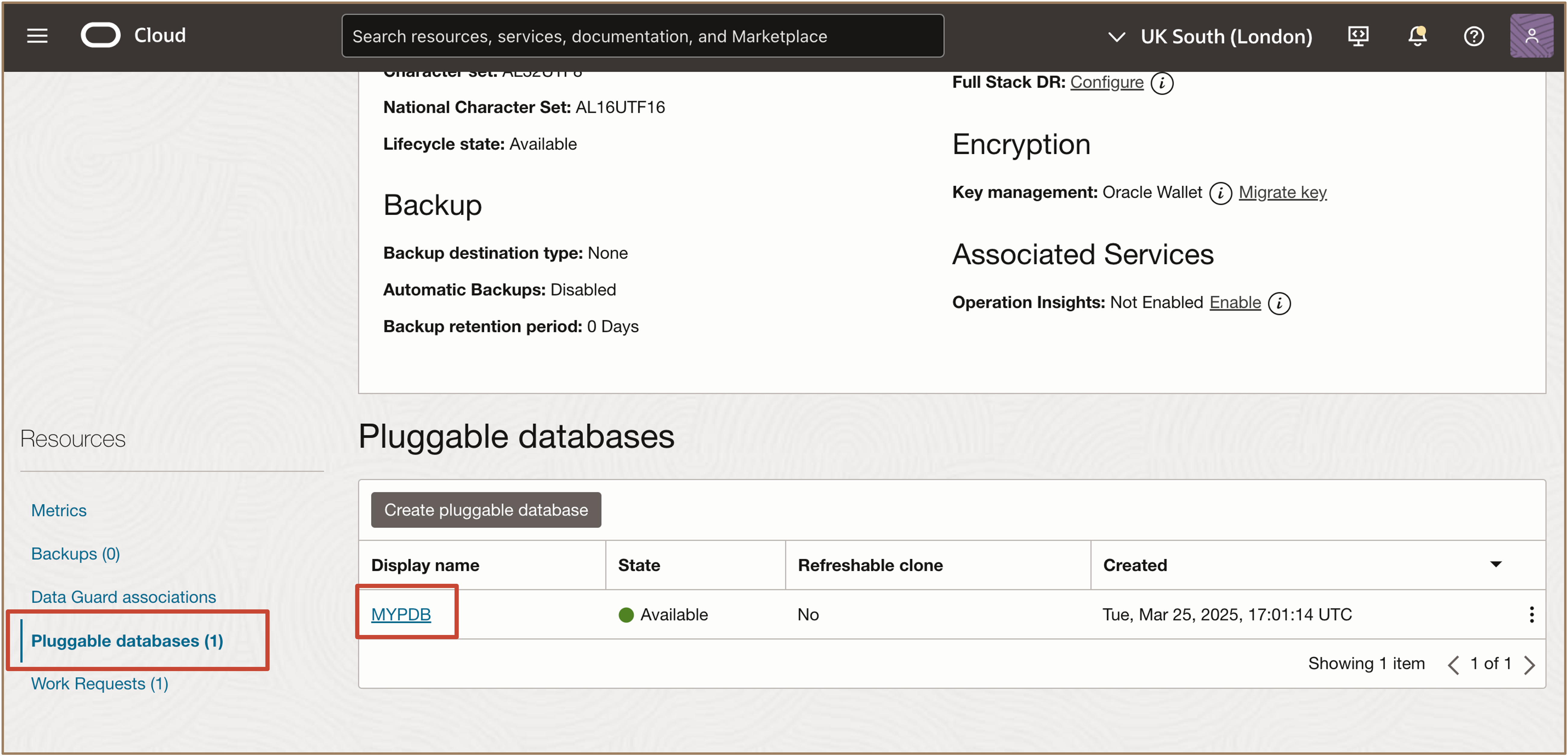Image montrant la base de données relationnelle créée Image montrant la base de données relationnelle créée