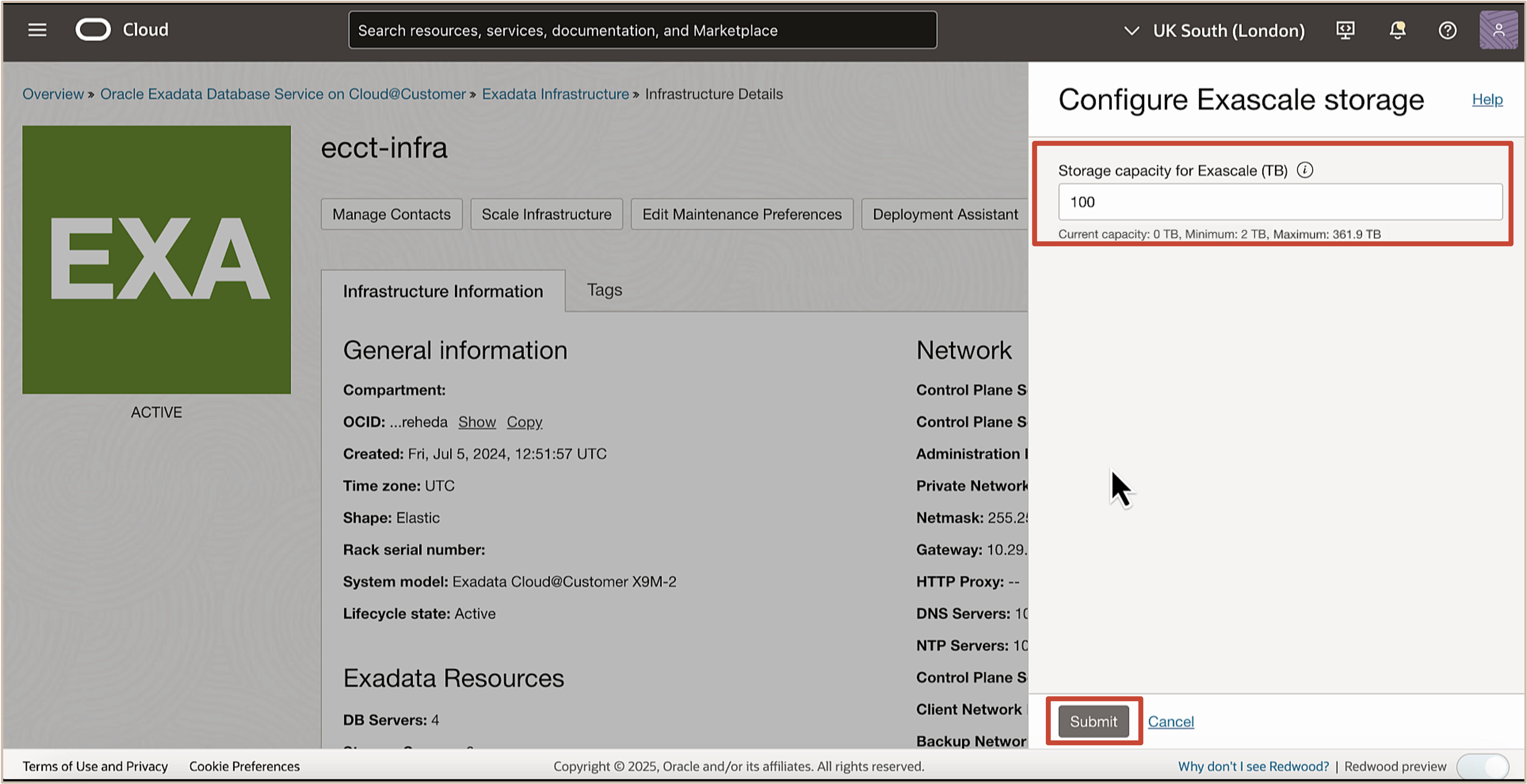 Image présentant la configuration de la capacité de stockage Image présentant la configuration de la capacité de stockage
