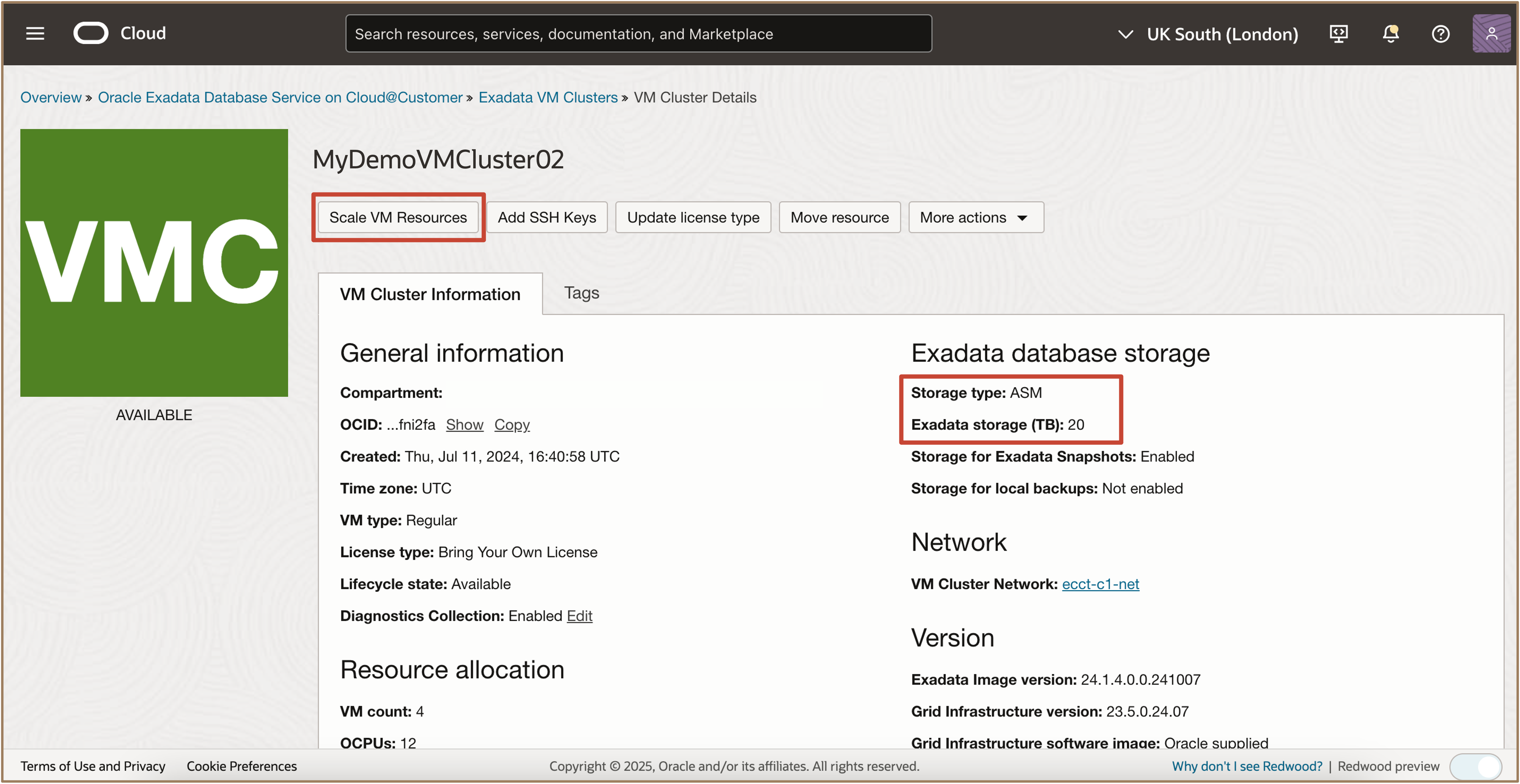 Image montrant l'augmentation du stockage de machine virtuelle Image montrant l'augmentation du stockage de machine virtuelle