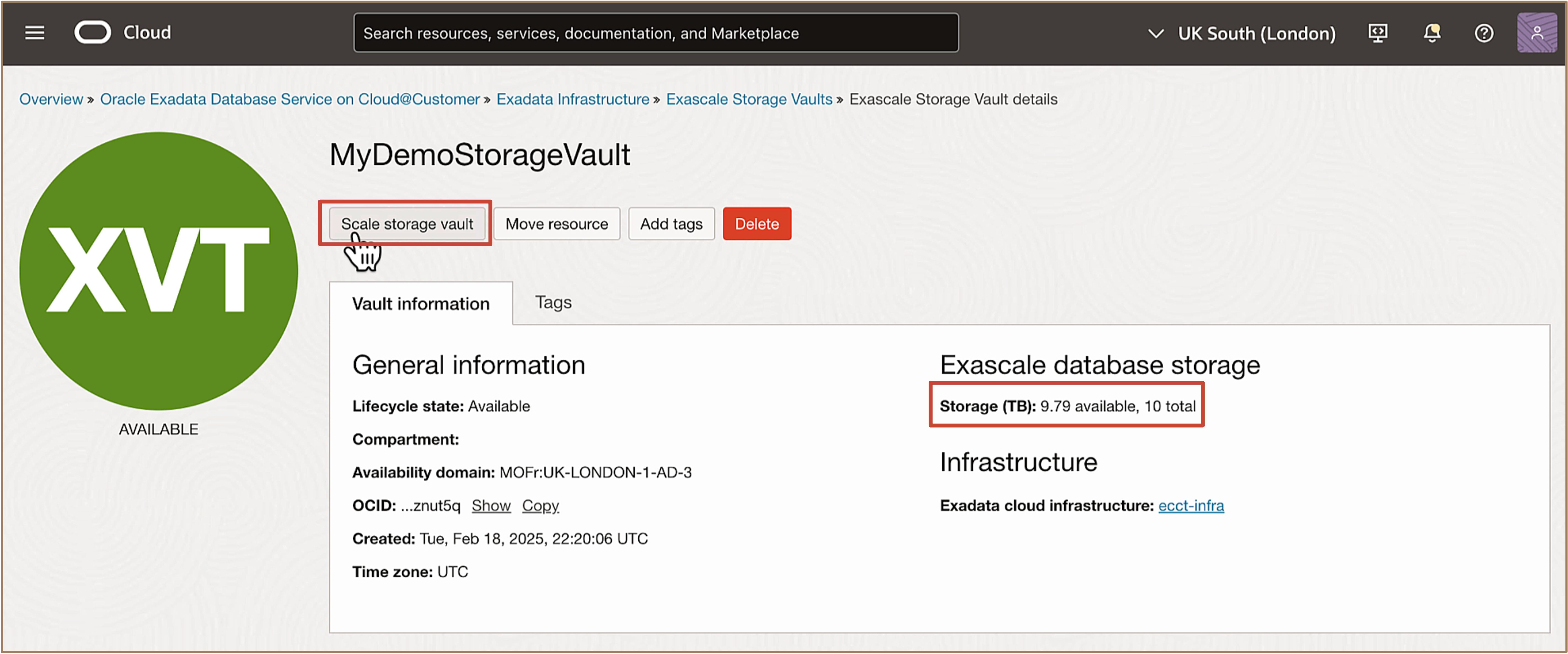 Image montrant l'ajustement de la chambre forte de stockage Image montrant l'ajustement de la chambre forte de stockage exaflopique