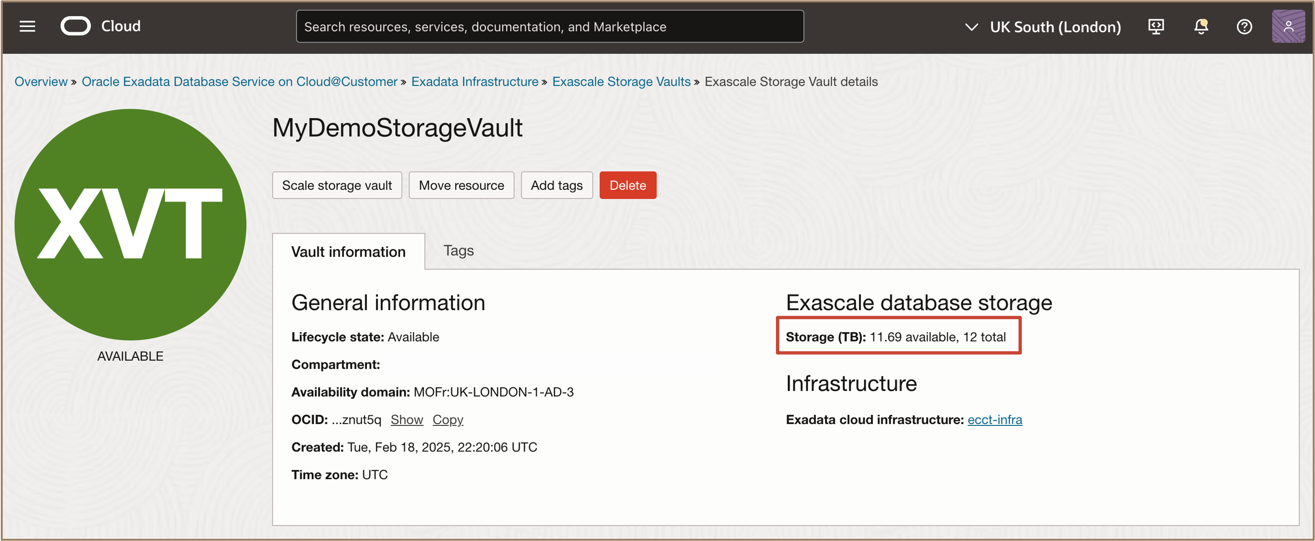 Image montrant l'ajustement de la chambre forte de stockage Image montrant l'ajustement de la chambre forte de stockage exaflopique