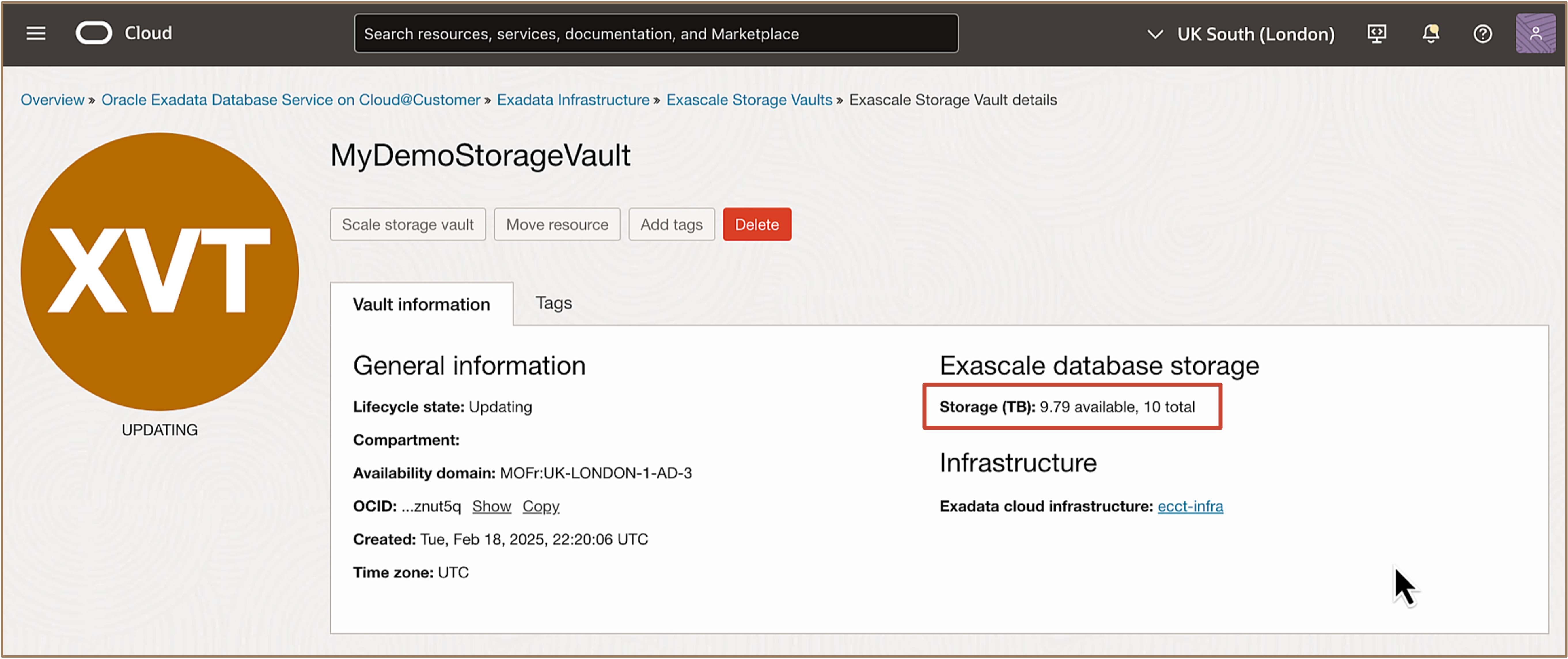 Image montrant l'ajustement de la chambre forte de stockage Image montrant l'ajustement de la chambre forte de stockage exaflopique
