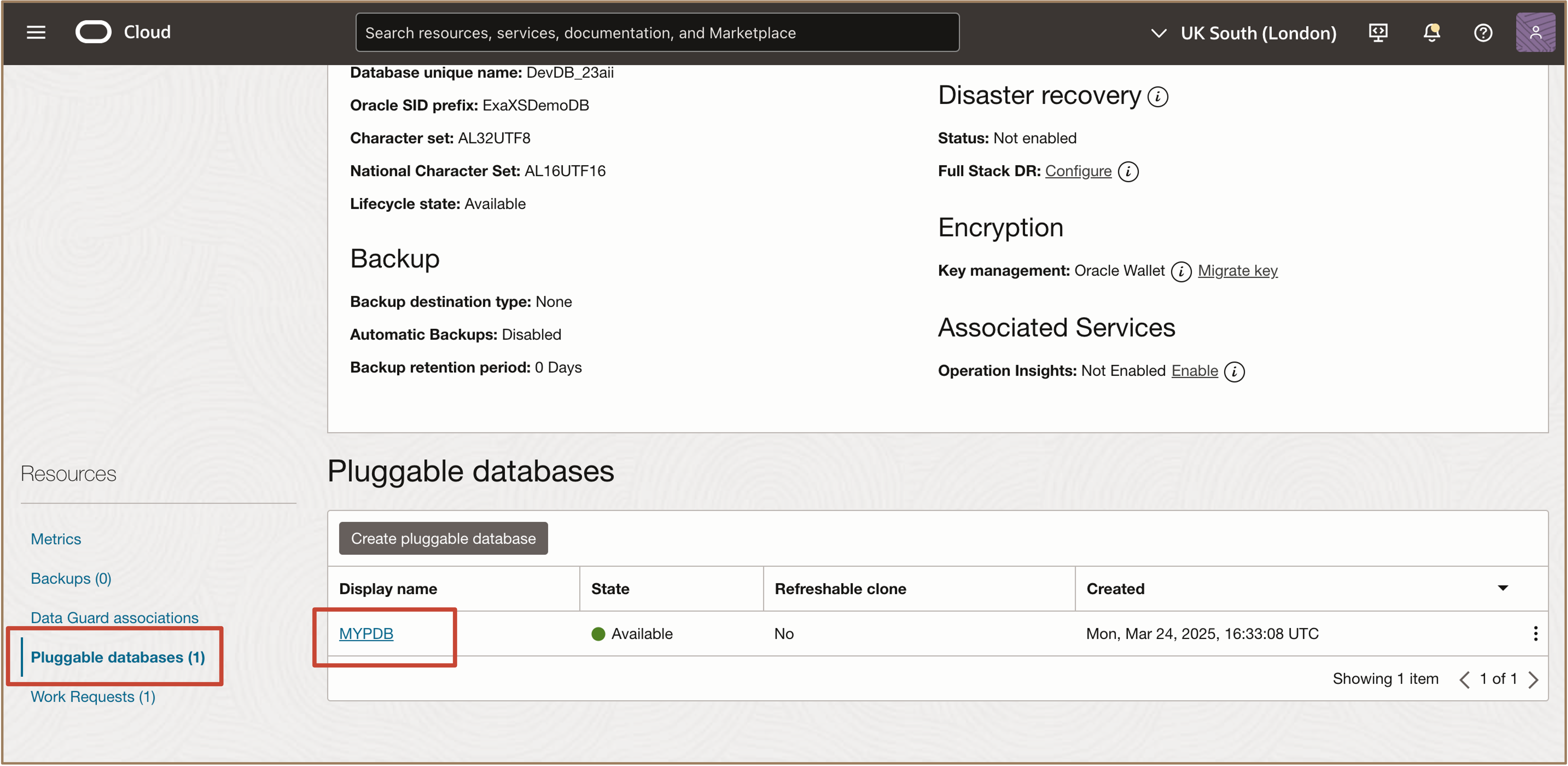 Image montrant la base de données enfichable Image montrant la base de données enfichable
