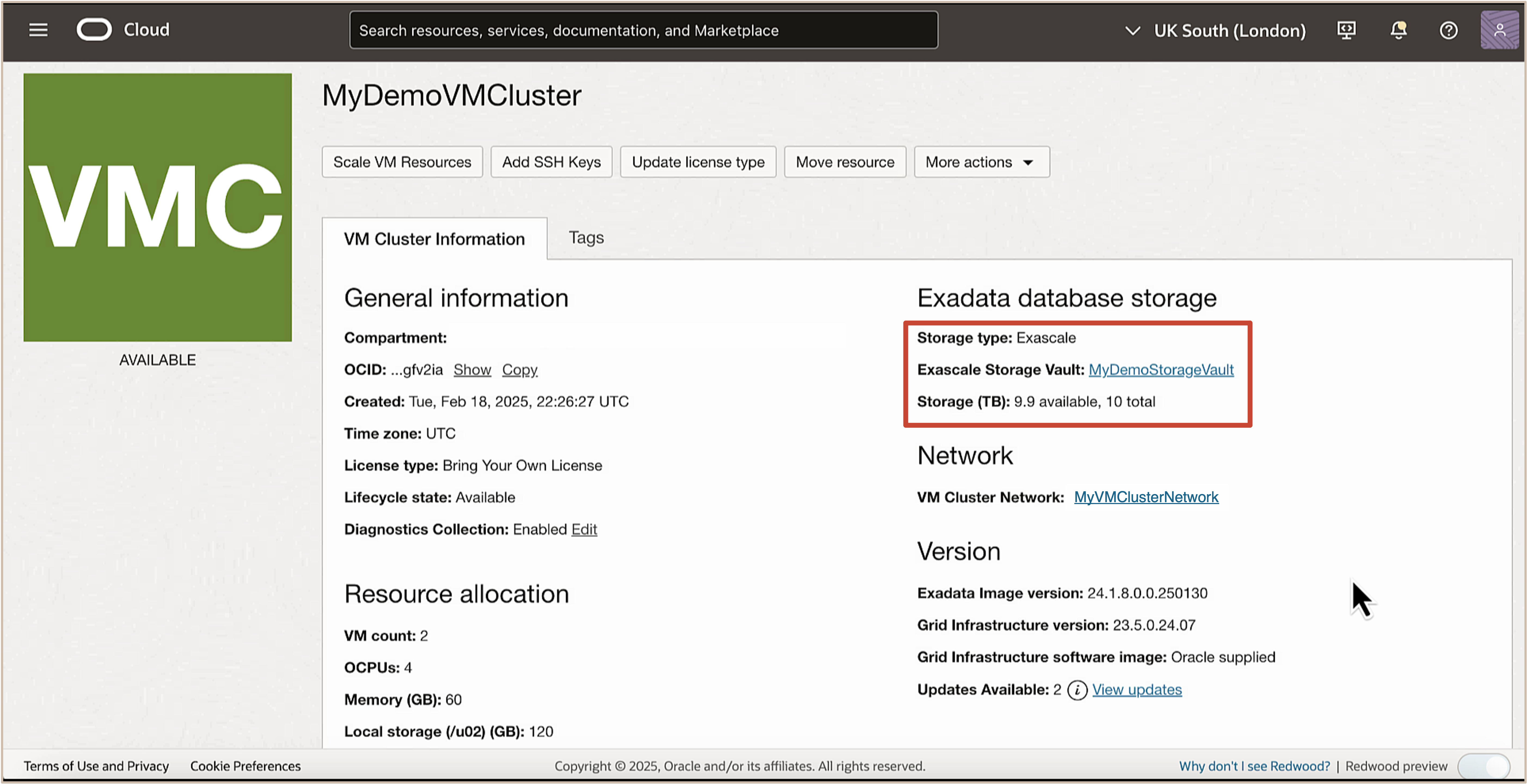 Image montrant la création de la grappe de machines virtuelles Image montrant la création de la grappe de machines virtuelles