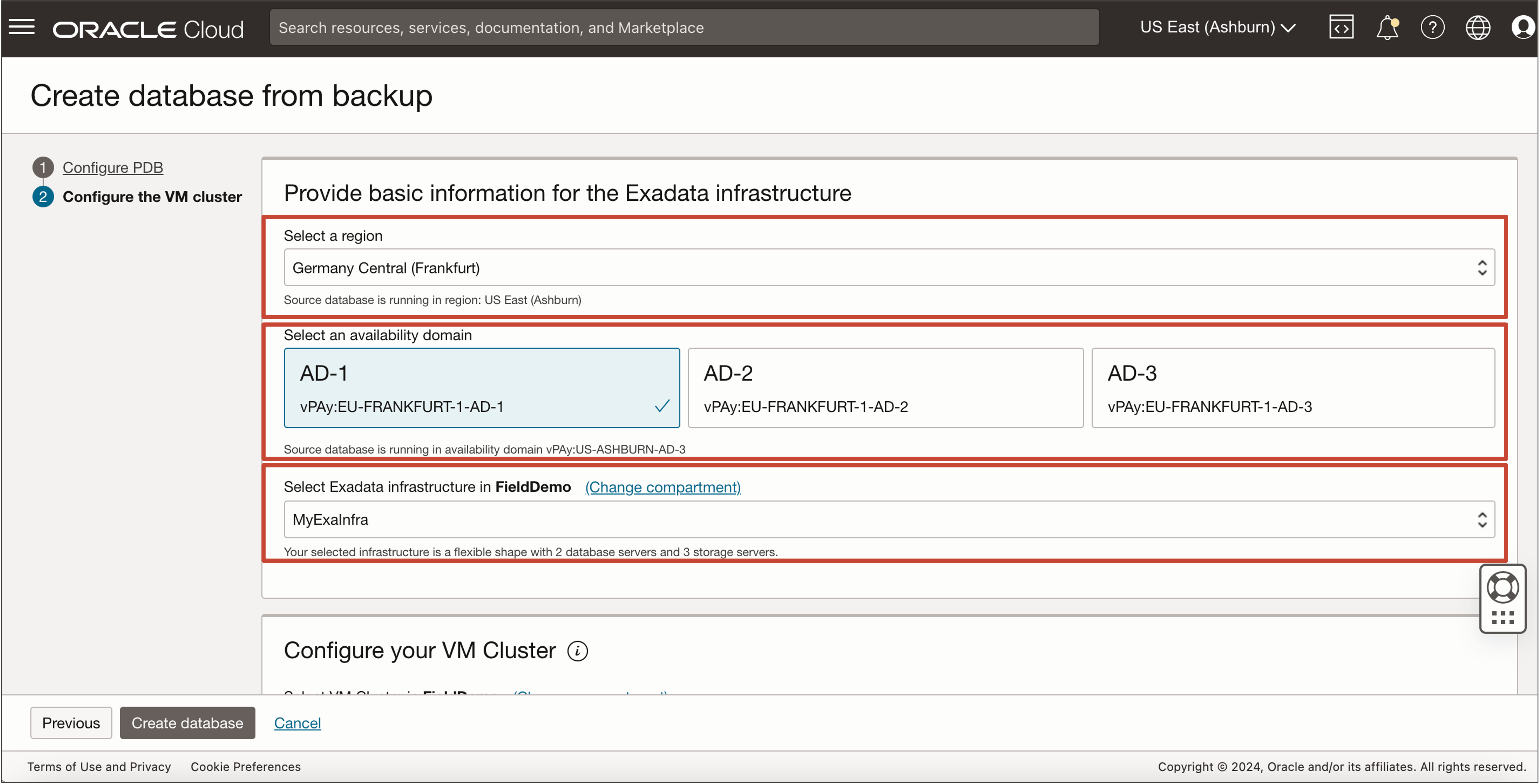 Image montrant comment configurer l'infrastructure