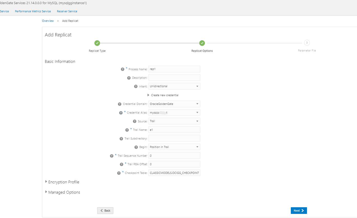 Image présentant les détails de REPLICAT