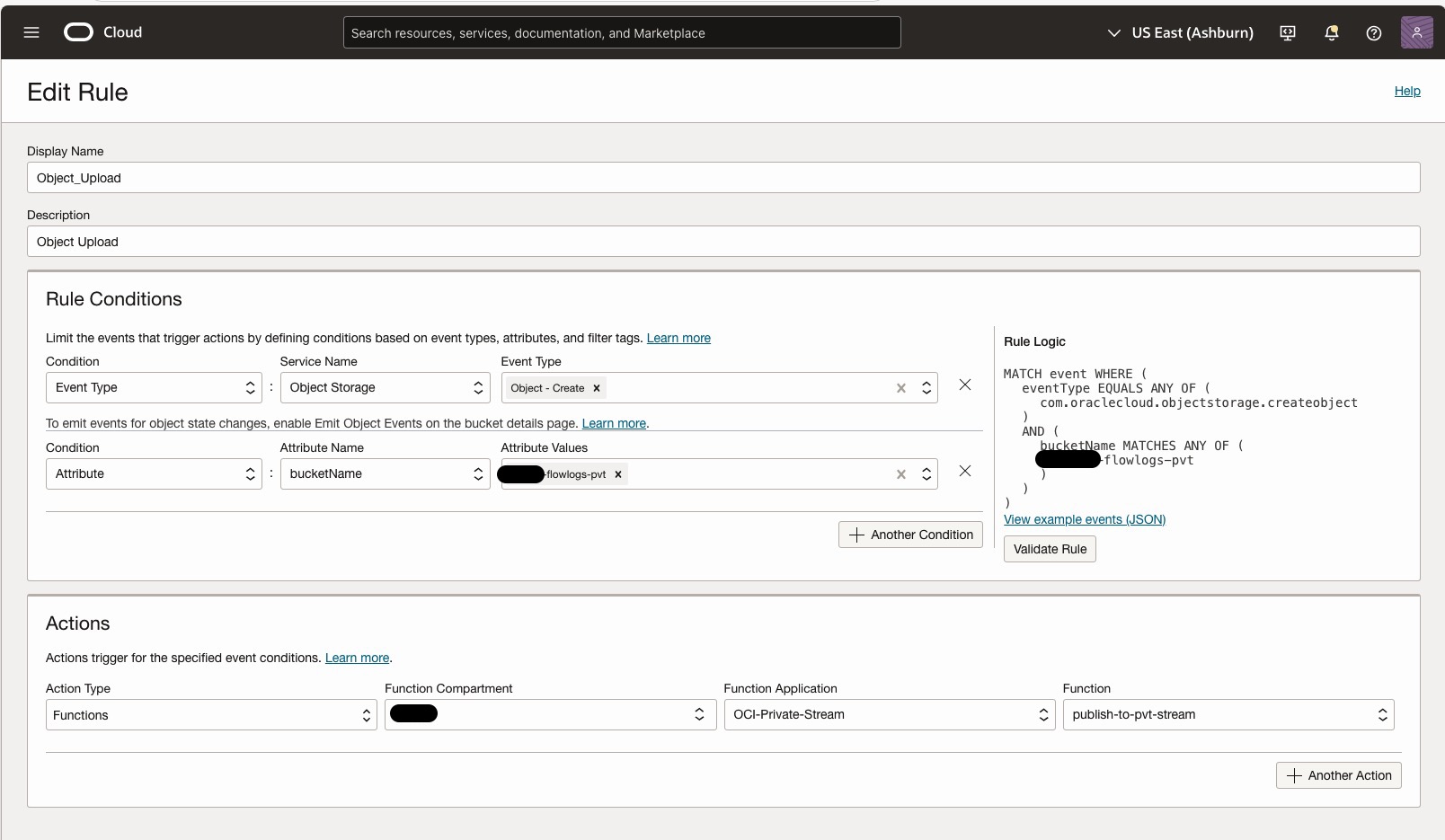 Image de la configuration de l'événement