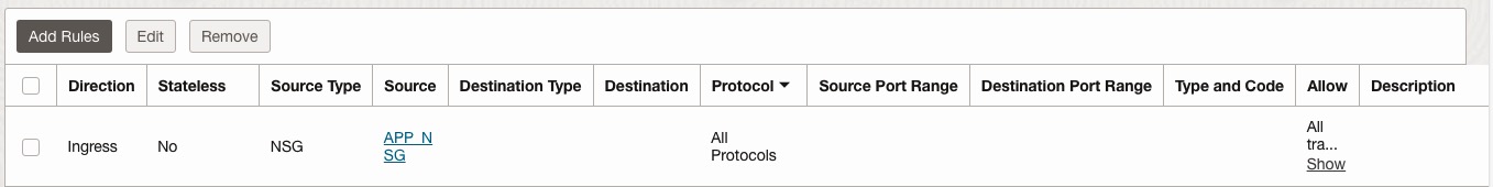 Illustration de la règle de NSG