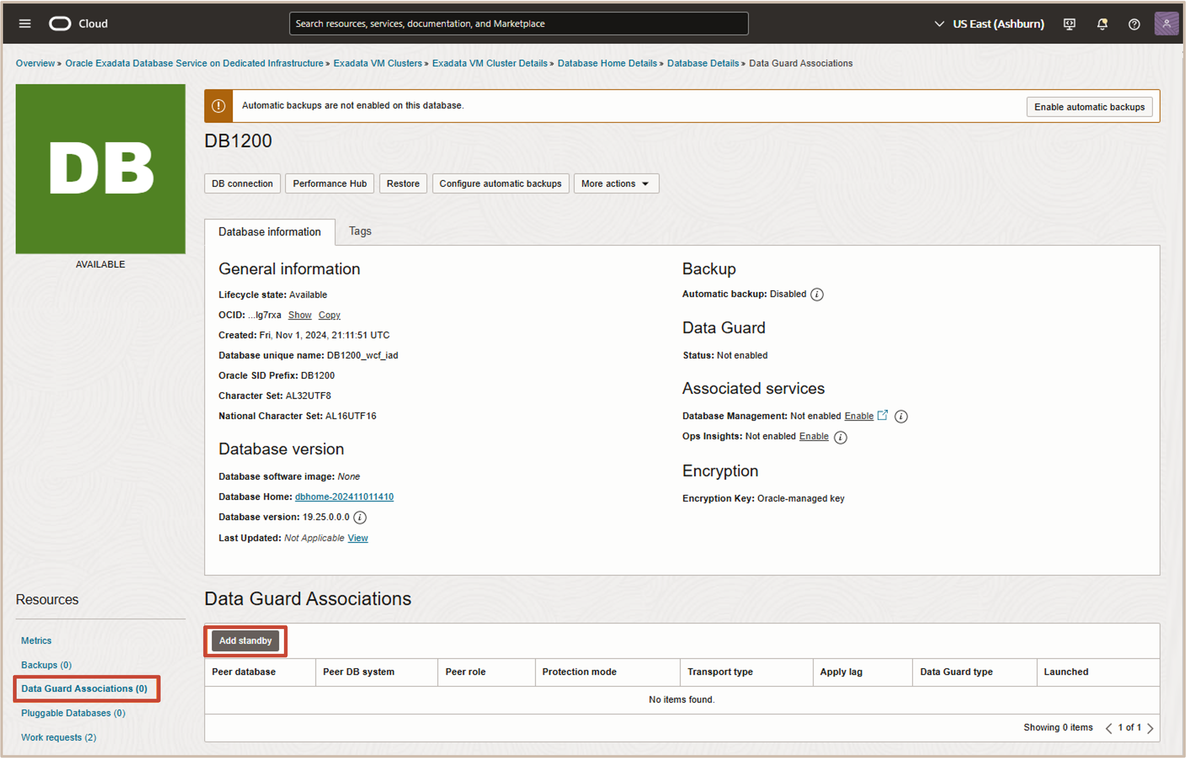 Image présentant l'ajout de la base de secours