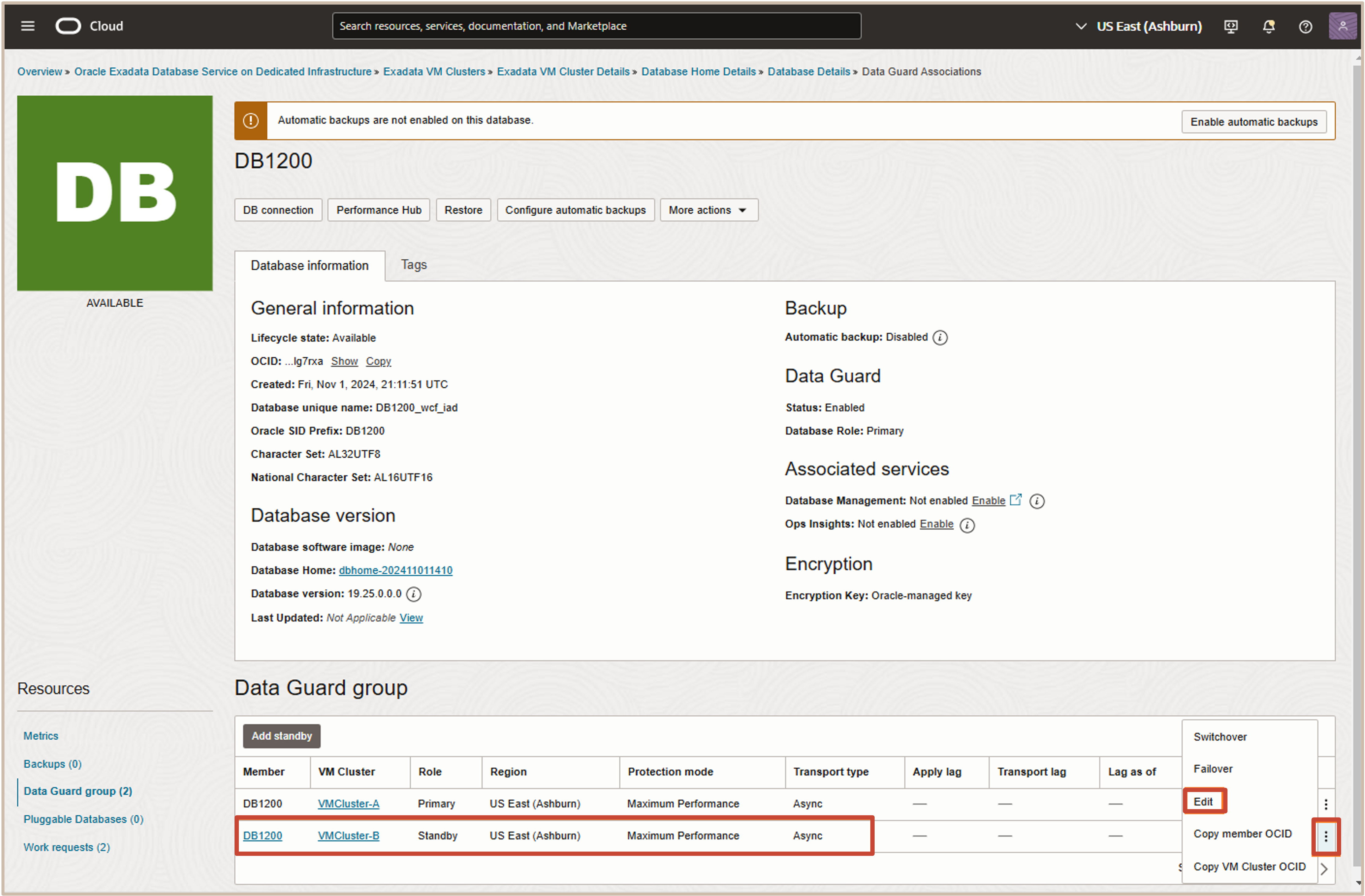Image présentant l'ajout de la base de secours