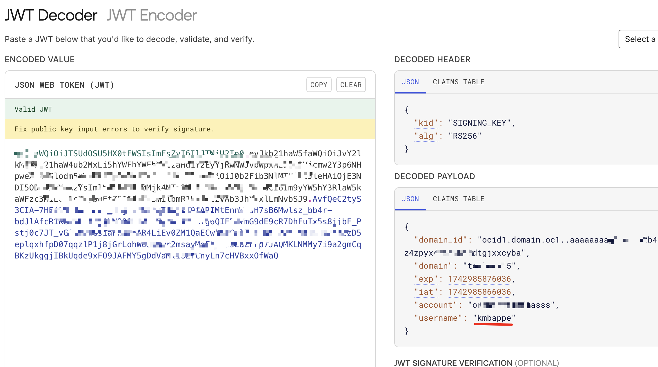 Application OIDC