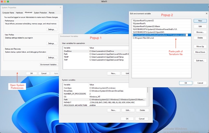 Windows Terraform