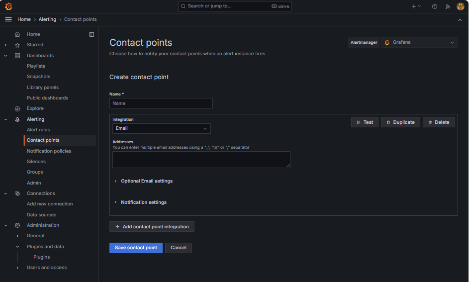 Image Points de contact