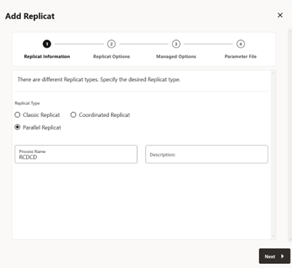 Image présentant la création du processus de réplication
