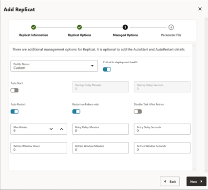 Image présentant la création du processus de réplication