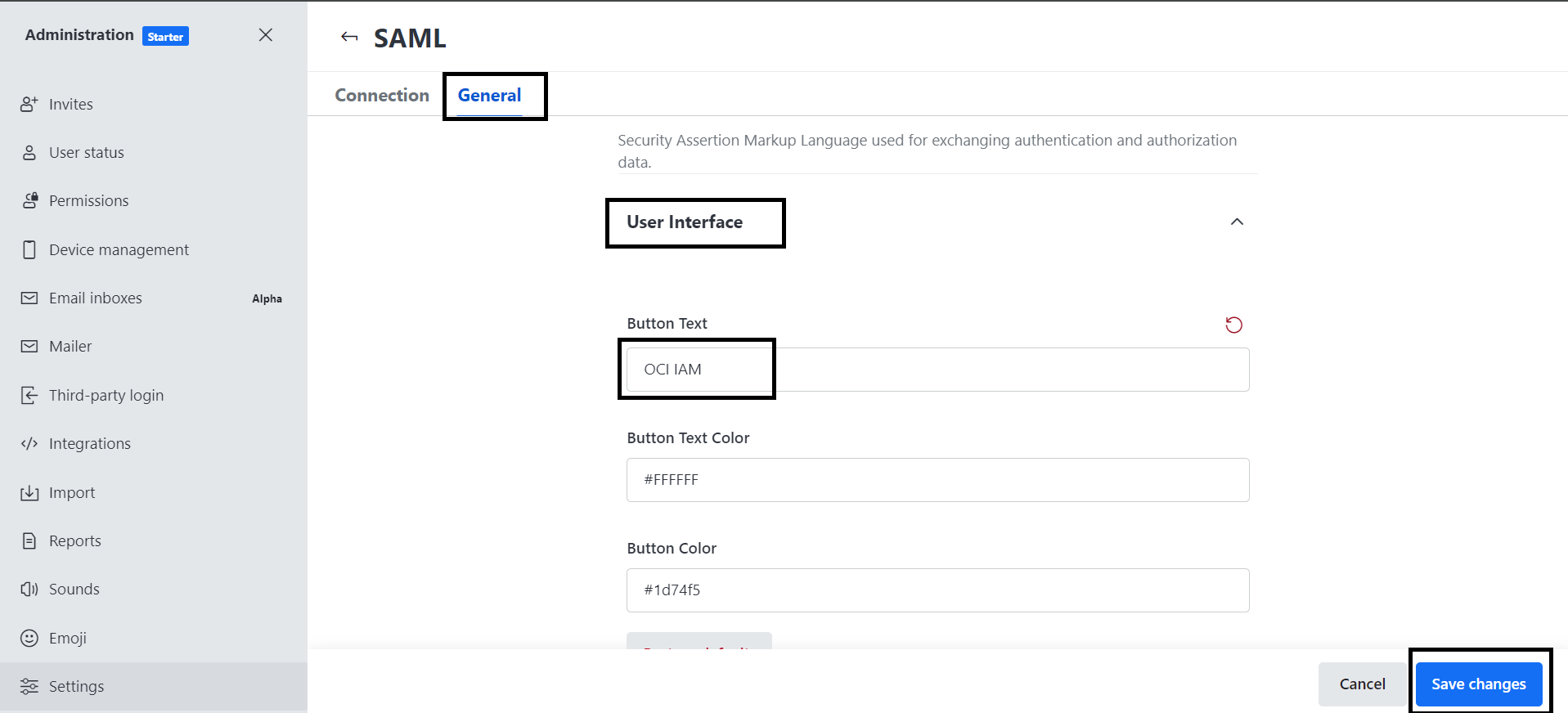 Interface utilisateur Interface utilisateur