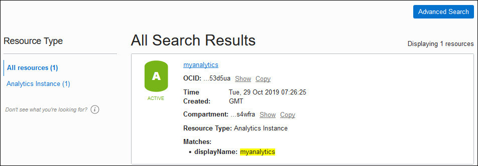 Description de l'image console_search_results.jpg ci-après