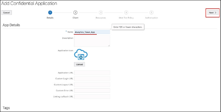 Ajoutez une application confidentielle