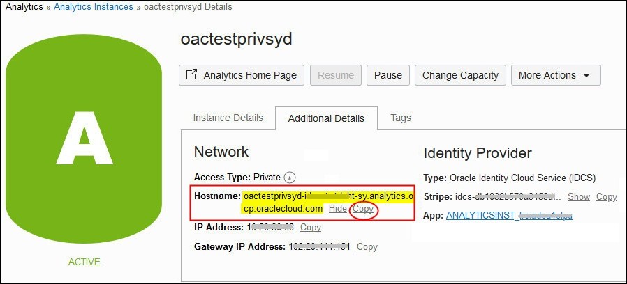 Description de l'image oac_console_hostname.jpg ci-après