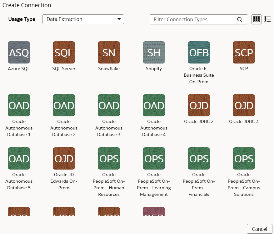 Option de connexion Oracle PeopleSoft sur site - Financials