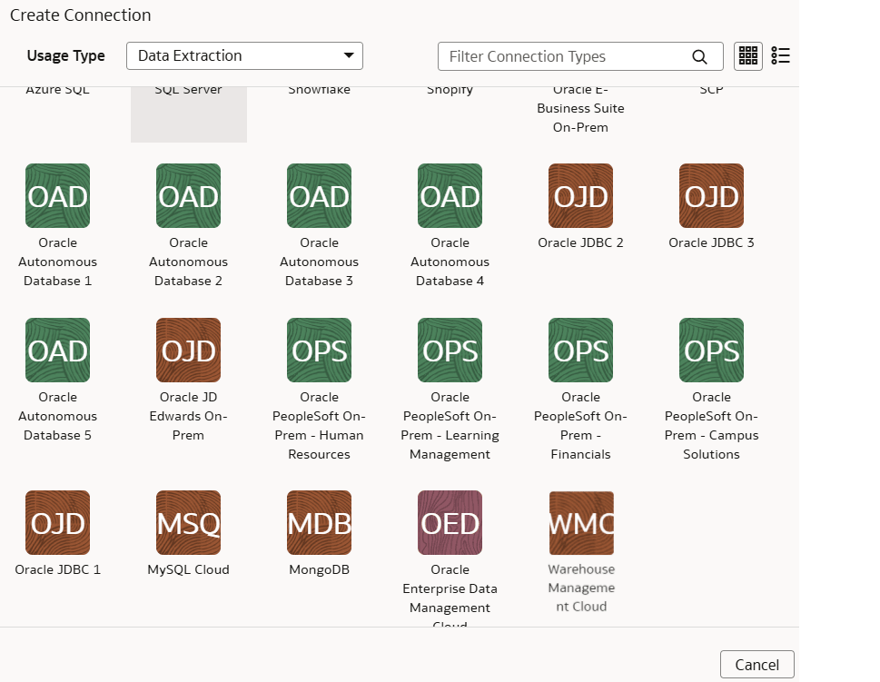 Option de connexion MongoDB