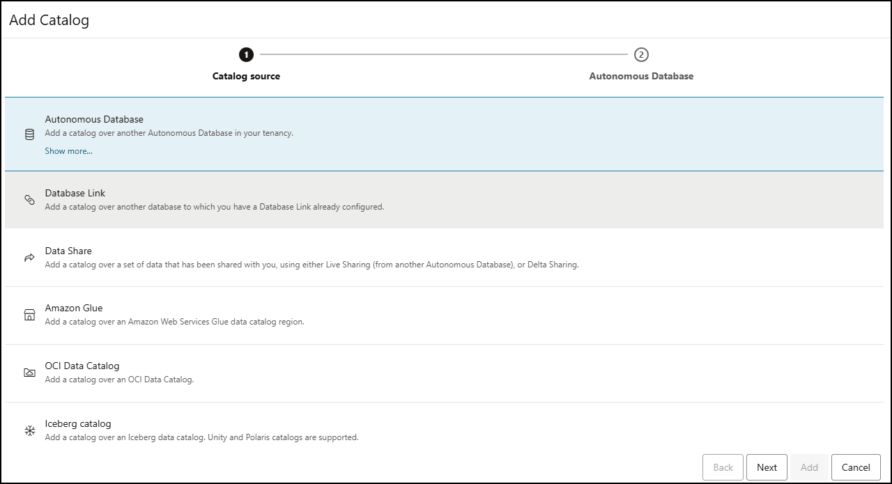 Description de l'image catalog-source-adb.png