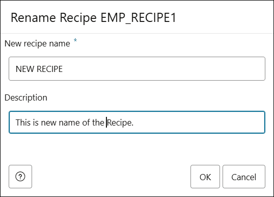 Description de l'image rename-recipe.png :