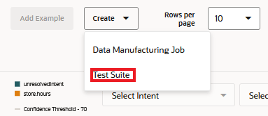 Il s'agit d'une image de l'option Suite de tests.