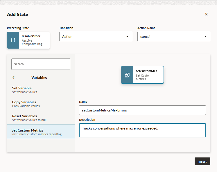 Description de l'image insights-component-dialog.png suivante