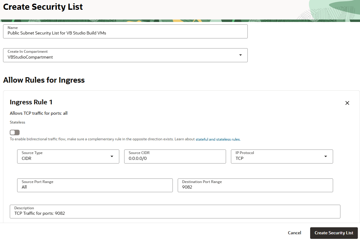 Description de l'image vcn-create-ingress-rule.png