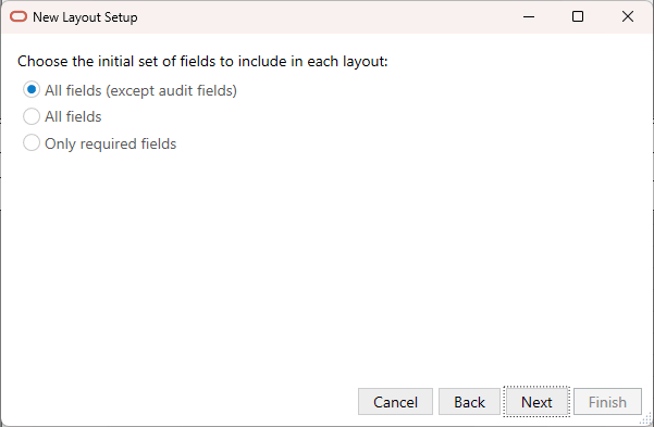 Cinquième écran de l'assistant Configuration de la nouvelle présentation