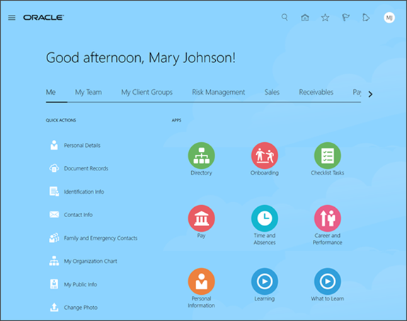 Page d'accueil affichée sous forme de fil d'actualité offrant une présentation différente.