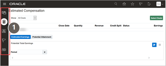 Page de destination d'une zone de travail sur laquelle vous pouvez voir les onglets sur la gauche.