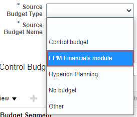 Type de budget source