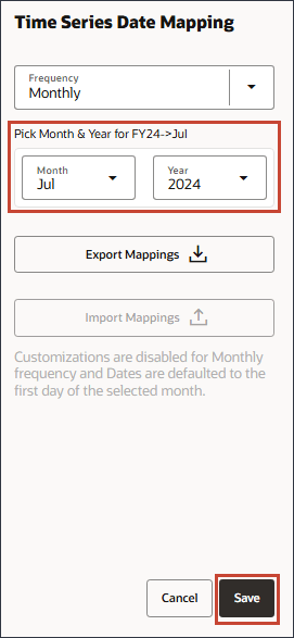 Mappage de date
