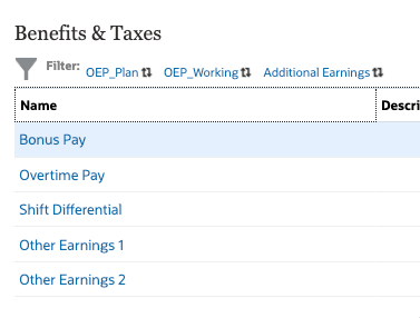 Cliquez sur Bonus Pay.