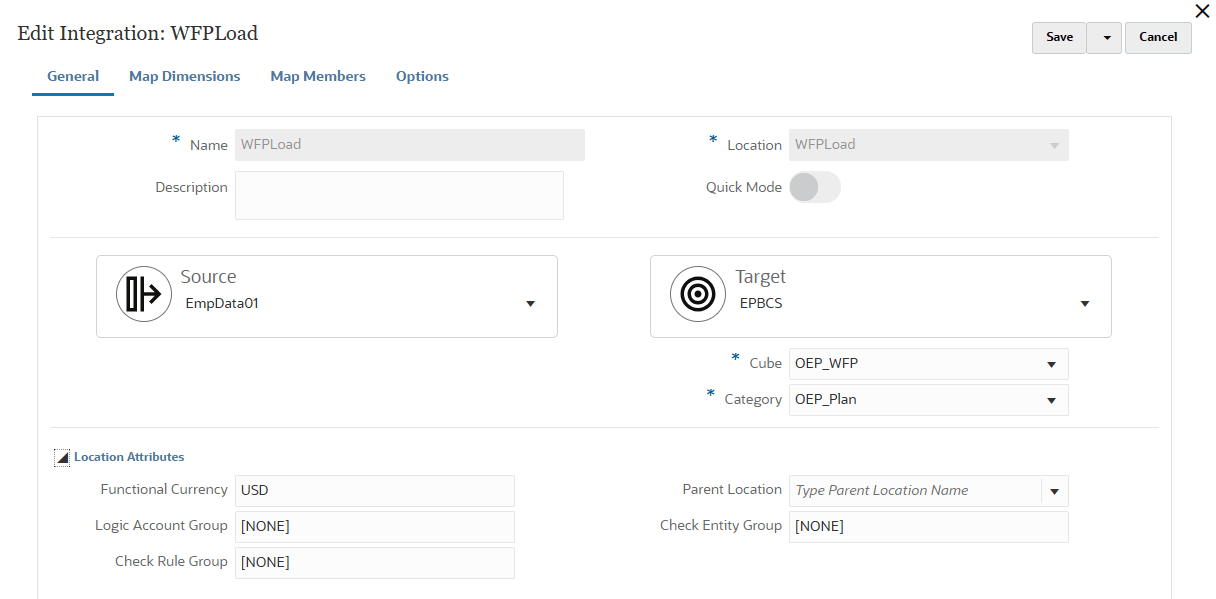 Définition d'intégration