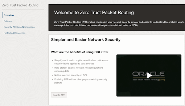 Capture d'écran illustrant l'activation de ZPR. Capture d'écran illustrant l'activation de ZPR.