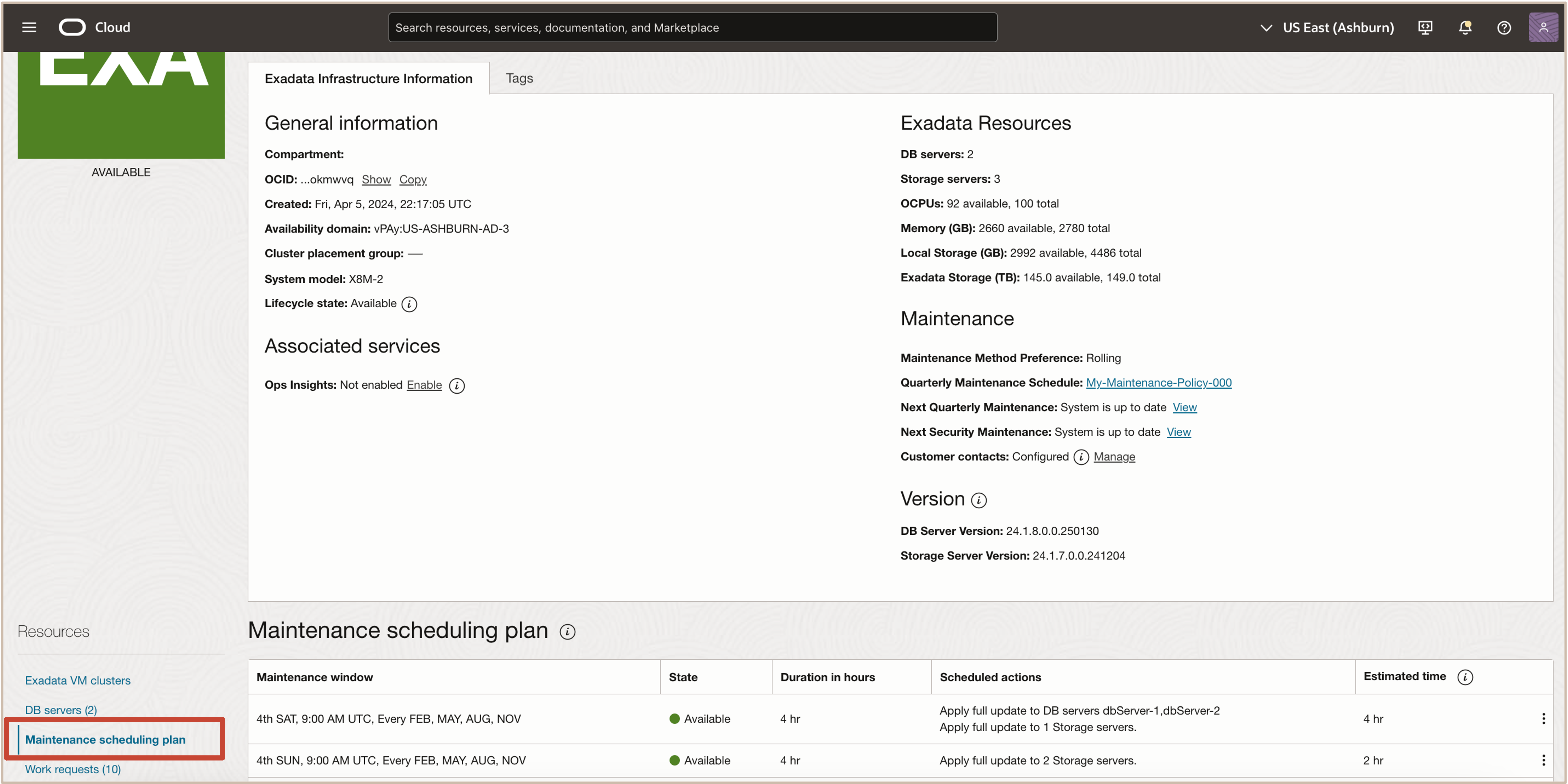 Illustration présentant le plan de programmation de maintenance