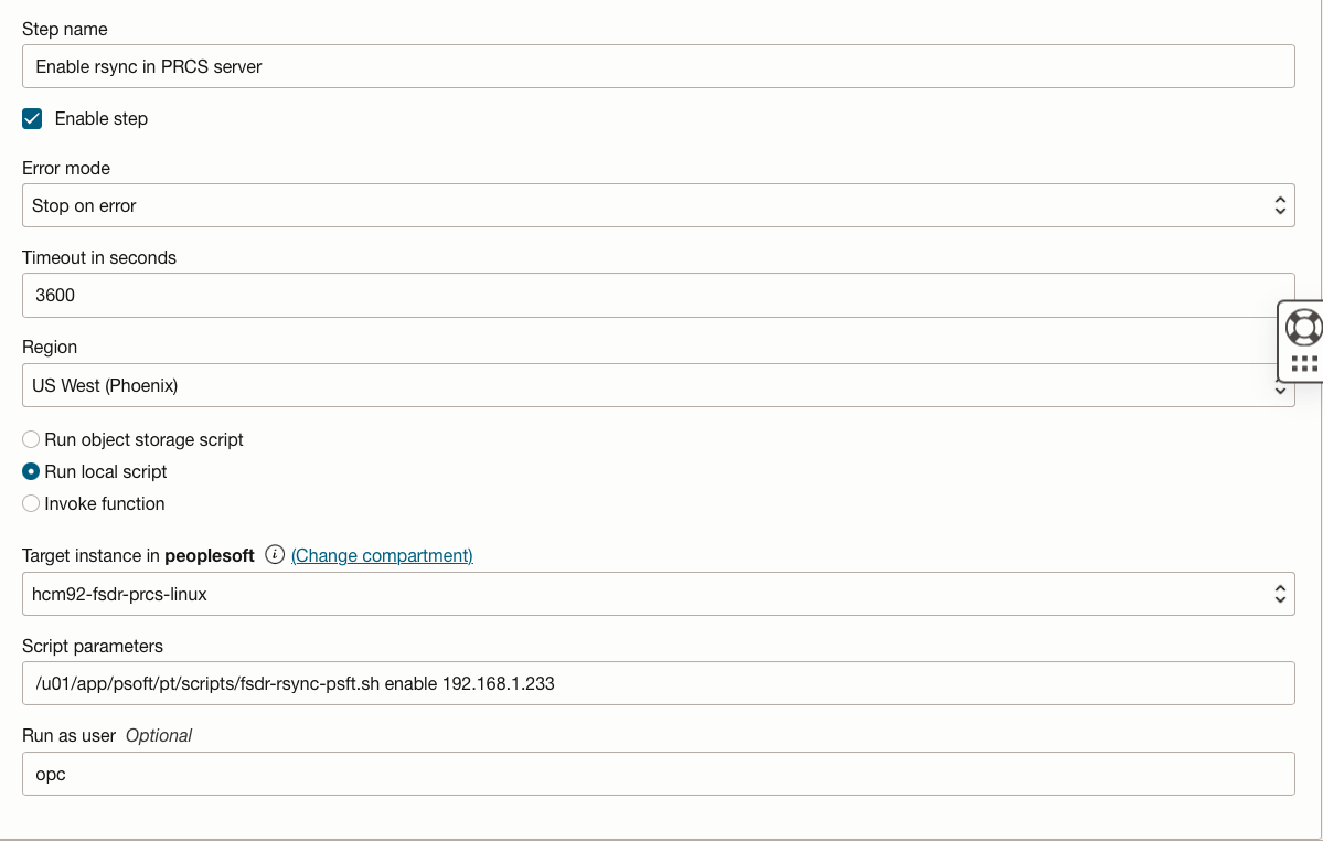 Activer rsync dans le serveur PRCS Linux