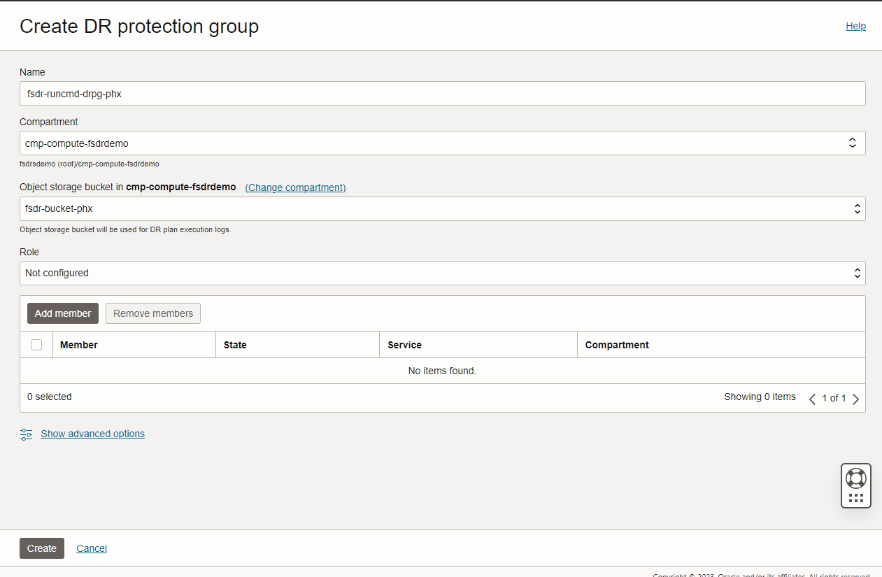 Créer un groupe de protection contre la récupération après sinistre à Phoenix