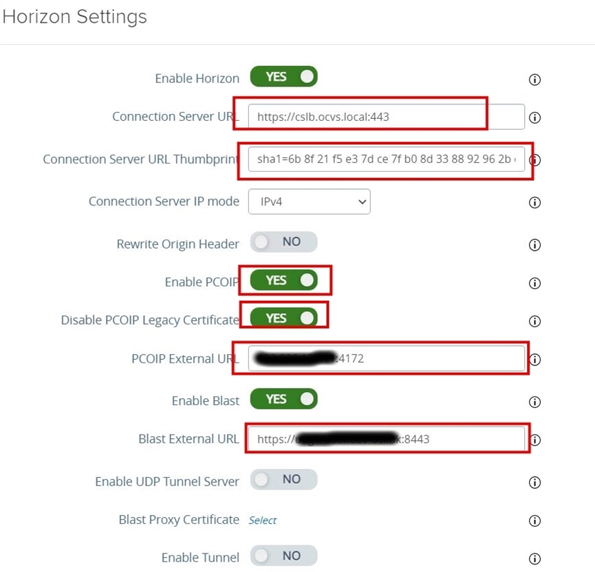 Configuration UAG