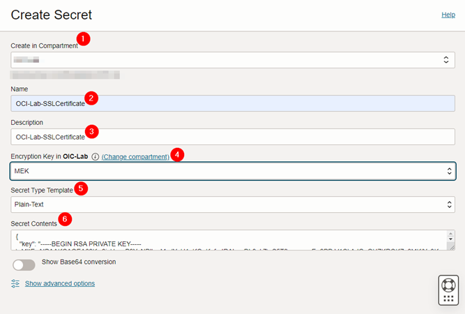 Remplir les informations correctes
