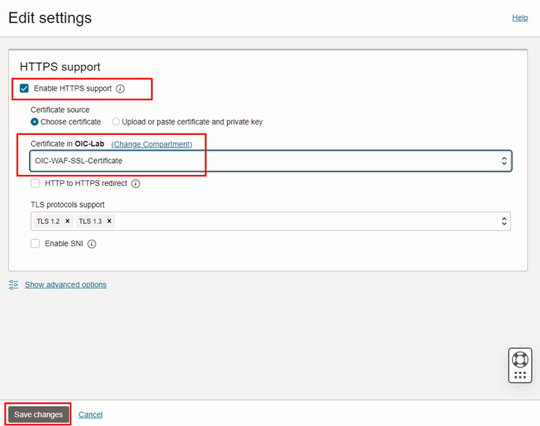 Activer la prise en charge de HTTPS